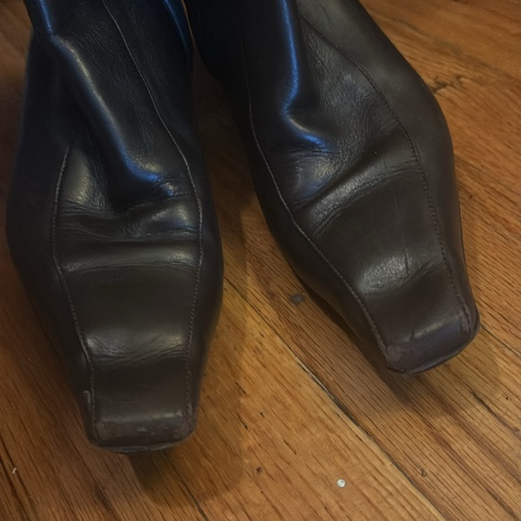 Gucci Brown Leather Heeled Boots - Picture 11 of 12